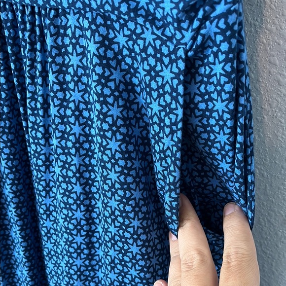 BODEN Blue Printed Tall Fit Amelie Jersey Dress - Picture 2 of 5